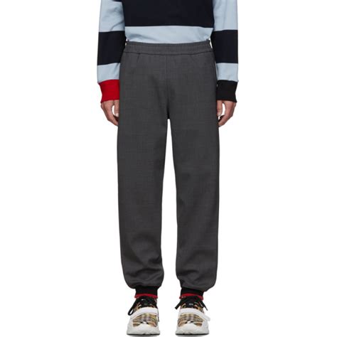 burberry grey melange jogger lounge pants